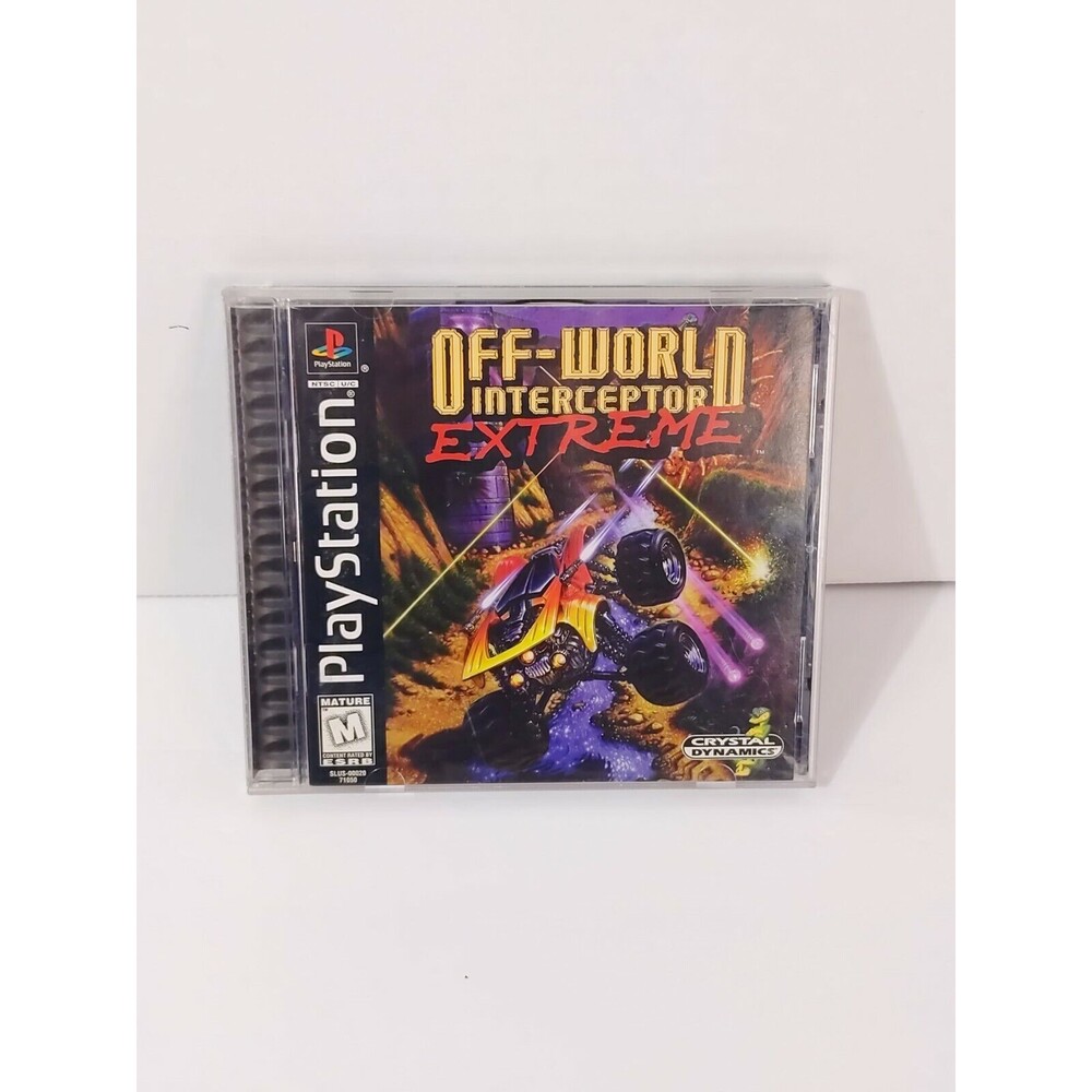 ORIGINAL AUTHENTIC PS1 PLAYSTATION CRYSTAL D GAME OFF-WORLD INTERCEPTOR EXTREME